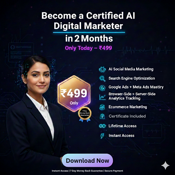 thumbnail AI Digital Marketing Course – ₹499 (Instant Access)